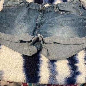 H&M Light Blue Denim Jean Shorts